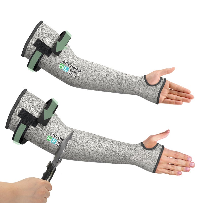 Schwer PRO-SKIN ANSI A6 Cut Resistant Sleeves  PFAS Free Arm Sleeves for Men and Women  High Risk Arm Protection Sleeves for Thin Skin  Gardening Sleeves for Farming  Protective Sleeves for Arms - Image 1